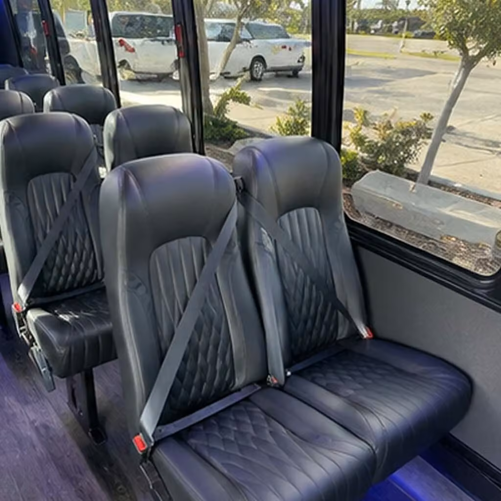 28 passenger minibus interior
