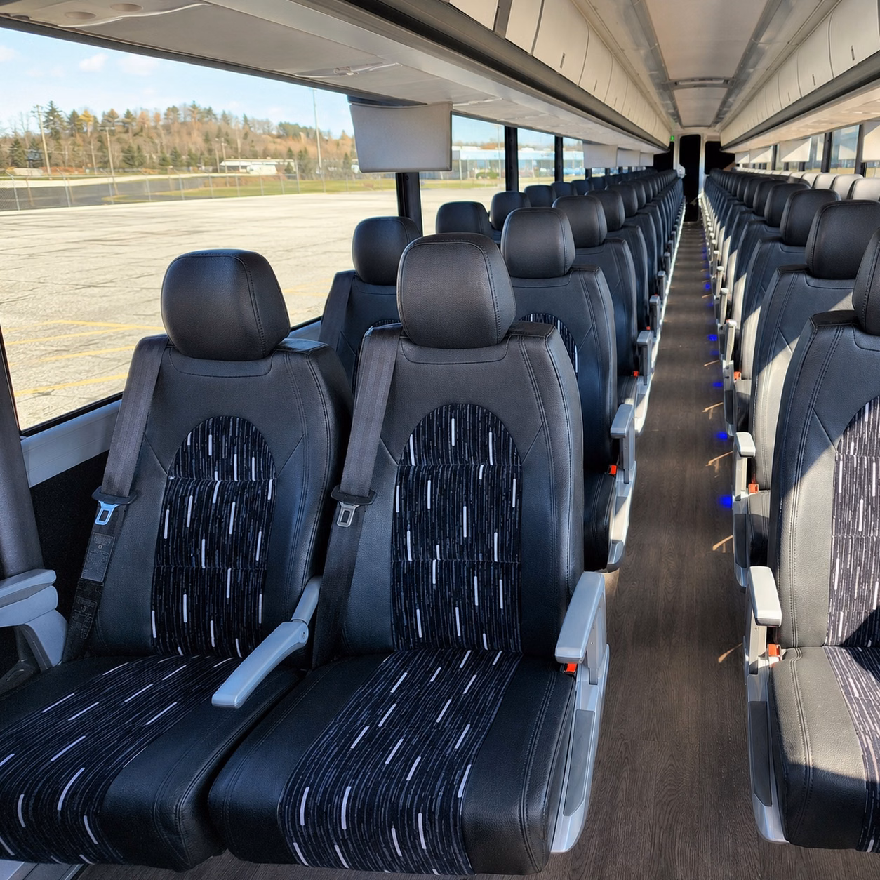 jersey city charter bus interior gallery