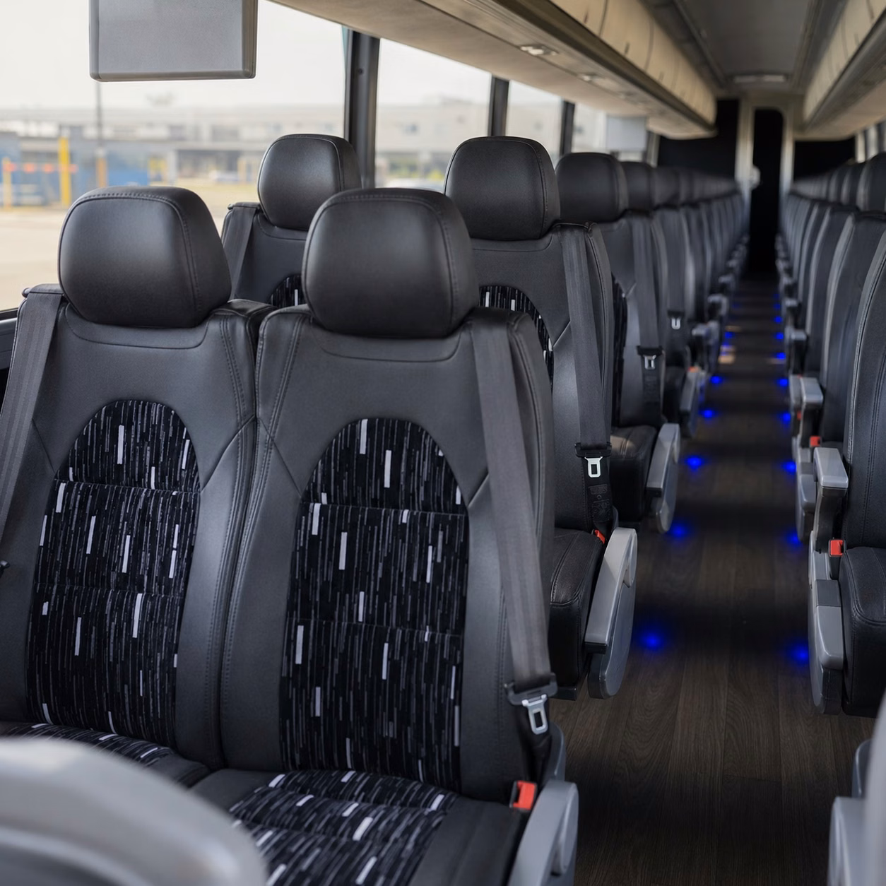 jersey city charter bus rental interior